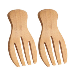 CatCora Bamboo Salad Hands, Natural Bamboo