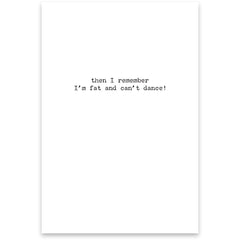 A Stripper Greeting Card - Paper