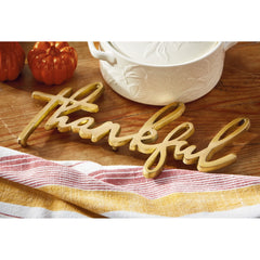 "Thankful" Gold Trivet