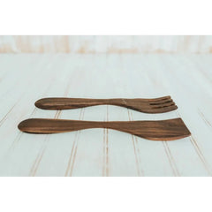 12-inch Walnut Caesar Salad Utensil Set