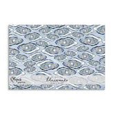 Blue Oysters Paper Placemats