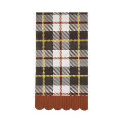 Black Fall Plaid Dinner Napkin