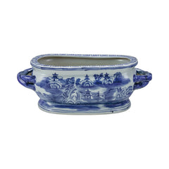 Blue & White Landscape Planter