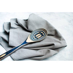 12" Blue Pakka Wood Slotted Spoon