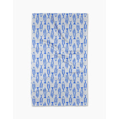 Coastal Catch Geometry Kitchen Tea Towel