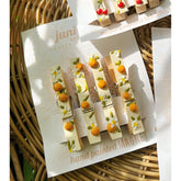 3D Orange Blossom - Magnetic Hand Painted Clothespin set