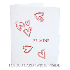 Be Mine White Valentine's Day | Eco-Friendly Greeting Card