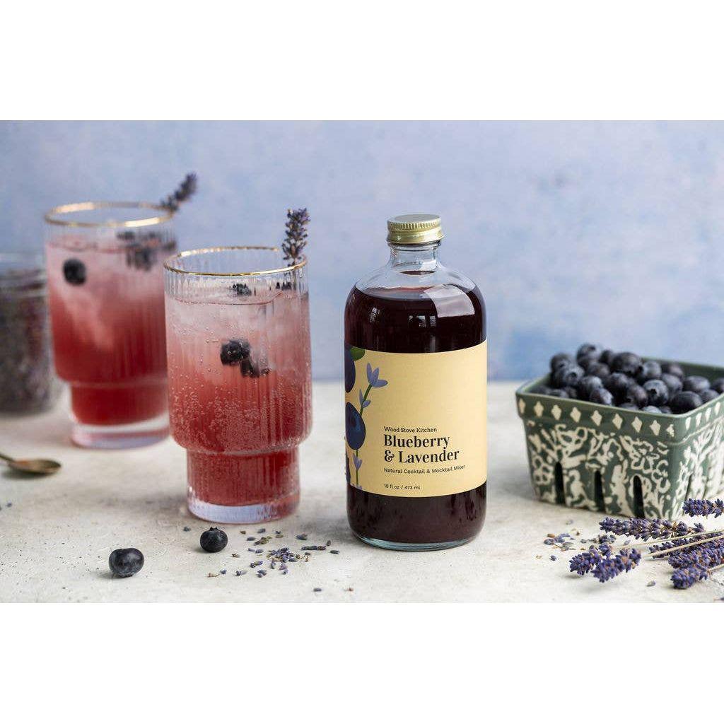 Blueberry and Lavender Cocktail Mixer and Mocktail Mixer, 16 fl oz