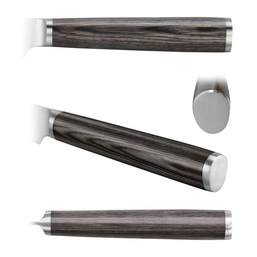 4-Piece Pakkawood Steak Knife Set in Wooden Chest