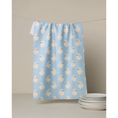 Chickadee Geometry Tea Towel