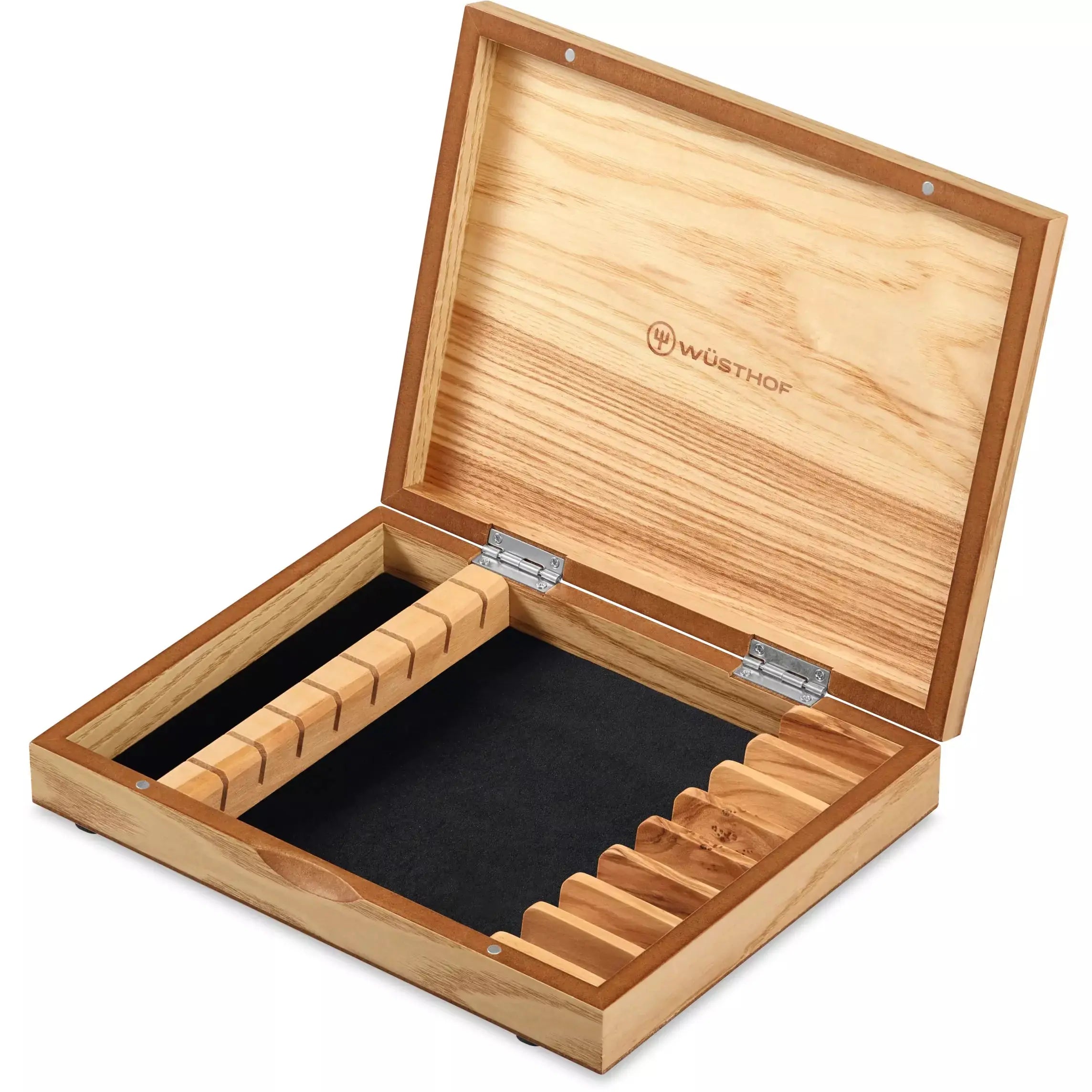 8-Piece Stainless Mignon Steak Knife Set in Olivewood Chest