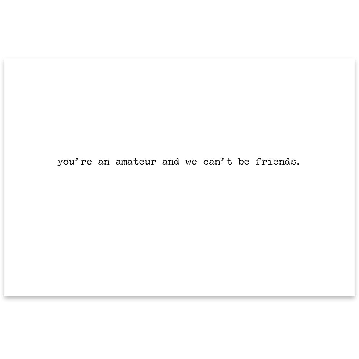 An Amateur Greeting Card