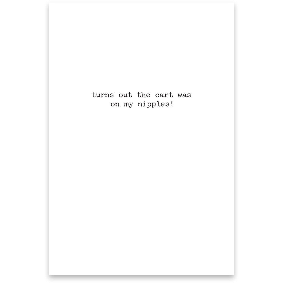 Chest Pains Greeting Card