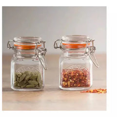 Clip Top Square Spice Jar 70ml