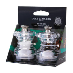 Cole & Mason Button Mini Salt & Pepper Mill Gift Set
