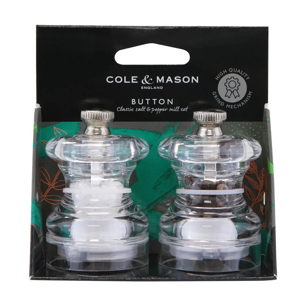 Cole & Mason Button Mini Salt & Pepper Mill Gift Set