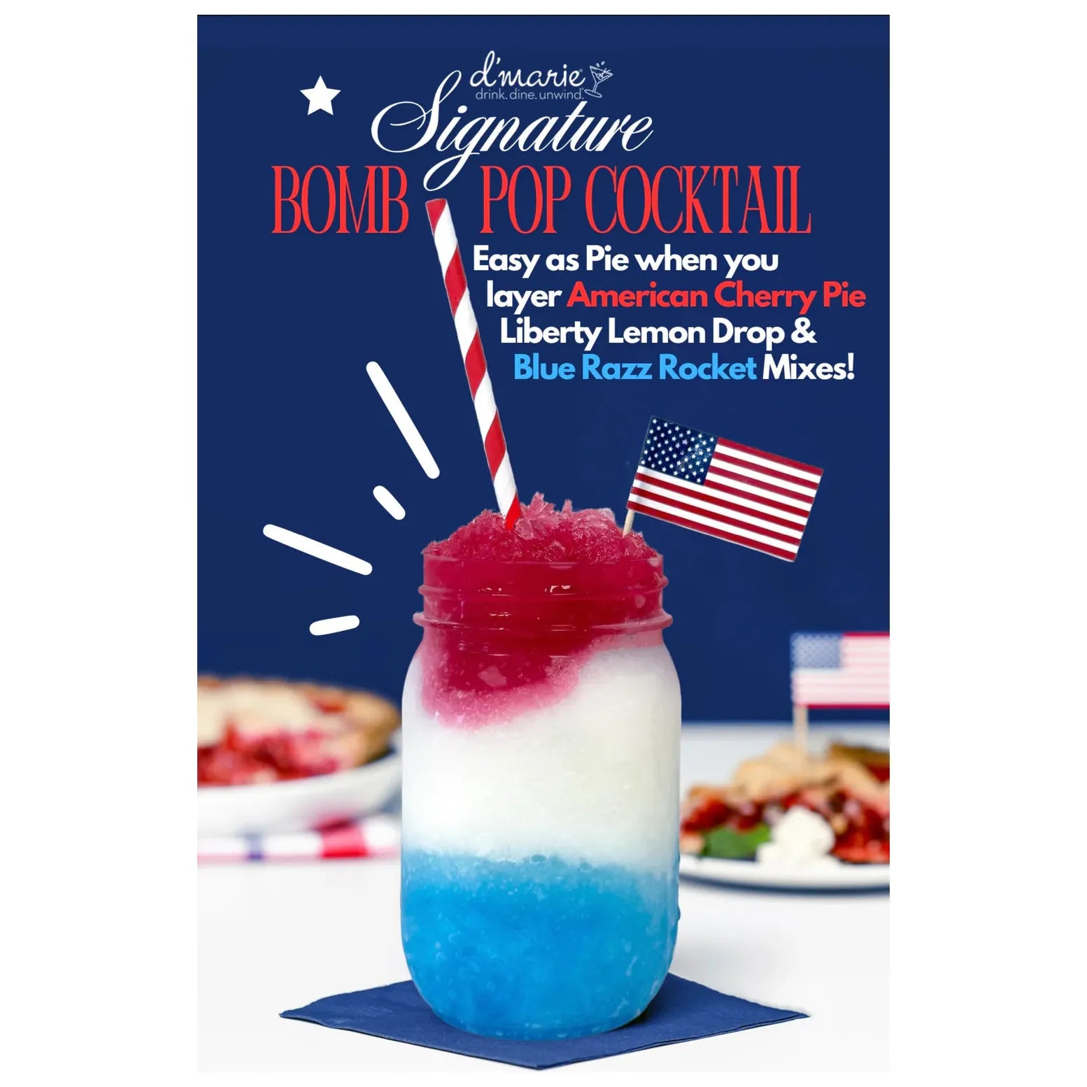 American Cherry Pie Cocktail Slush Mix