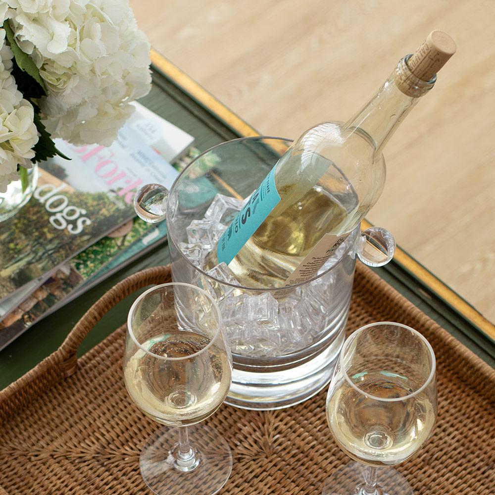 Acrylic 60oz Ice Bucket & Lid in Crystal Clear