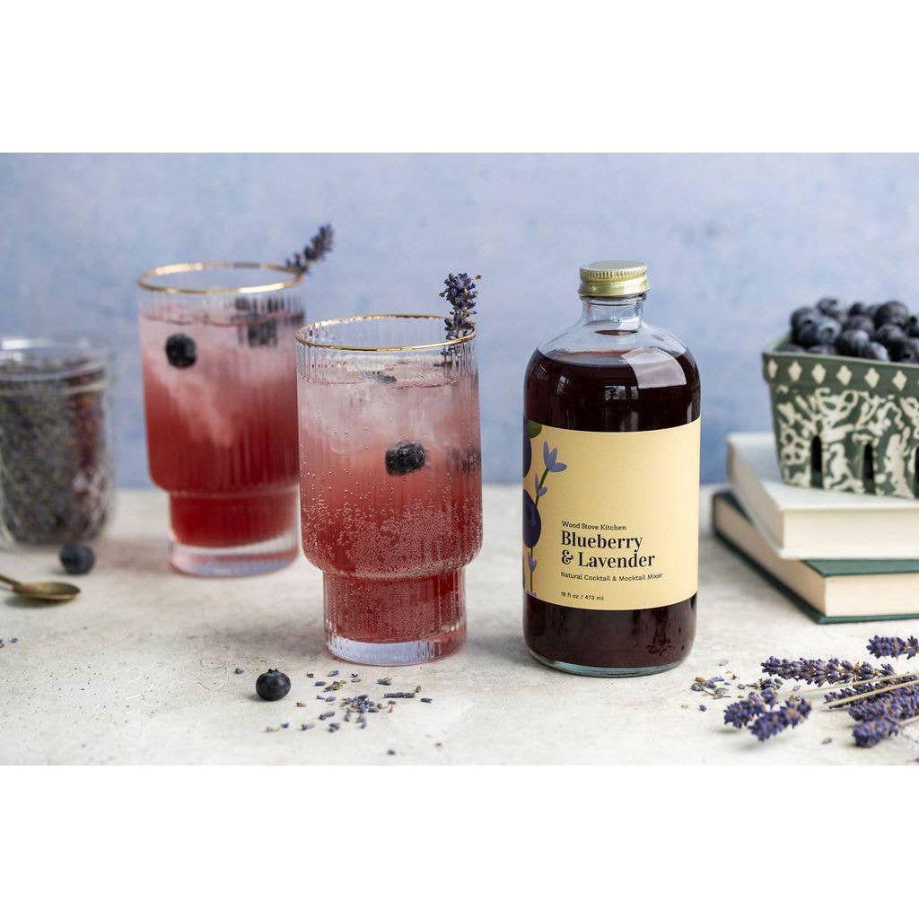 Blueberry and Lavender Cocktail Mixer and Mocktail Mixer, 16 fl oz
