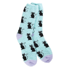 Cozy Winter Crew Socks in Kitty