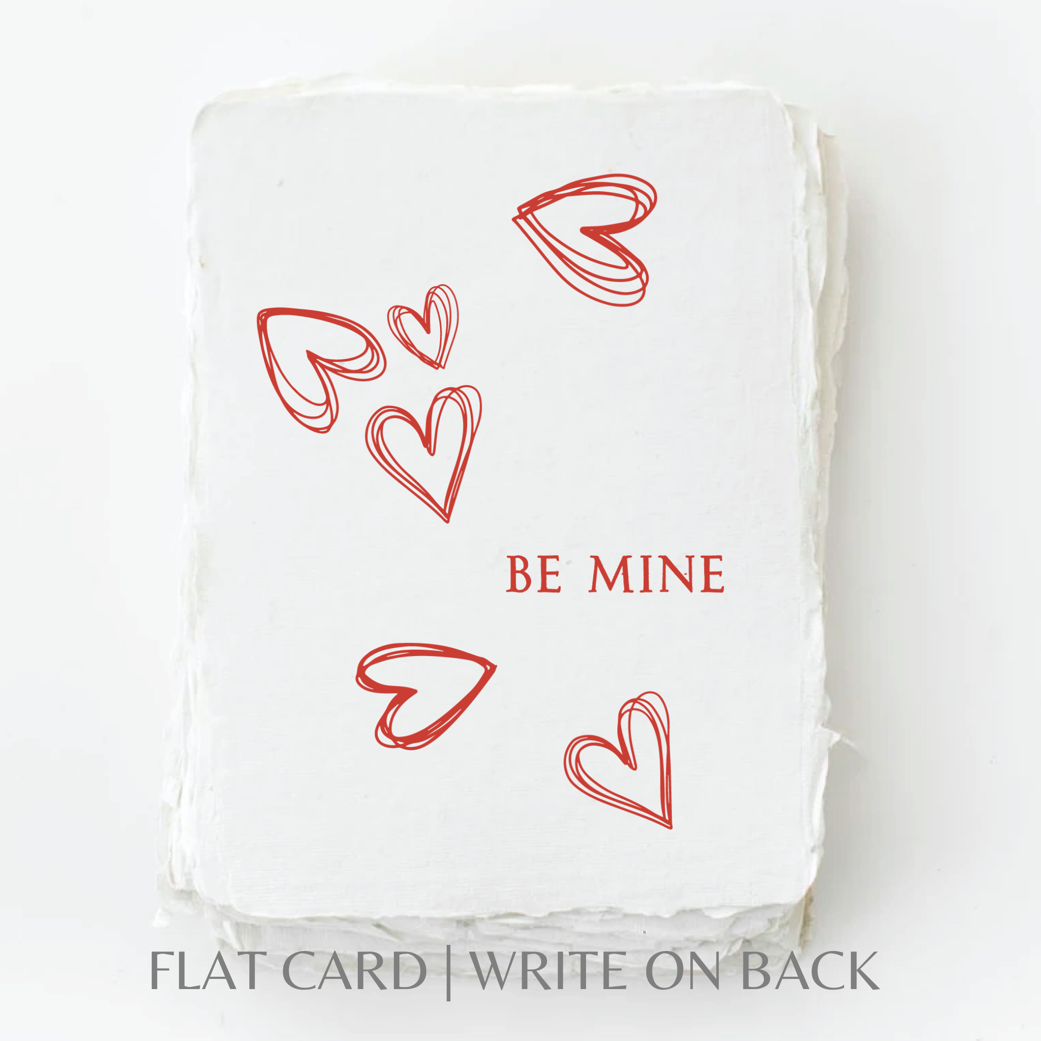 Be Mine White Valentine's Day | Eco-Friendly Greeting Card