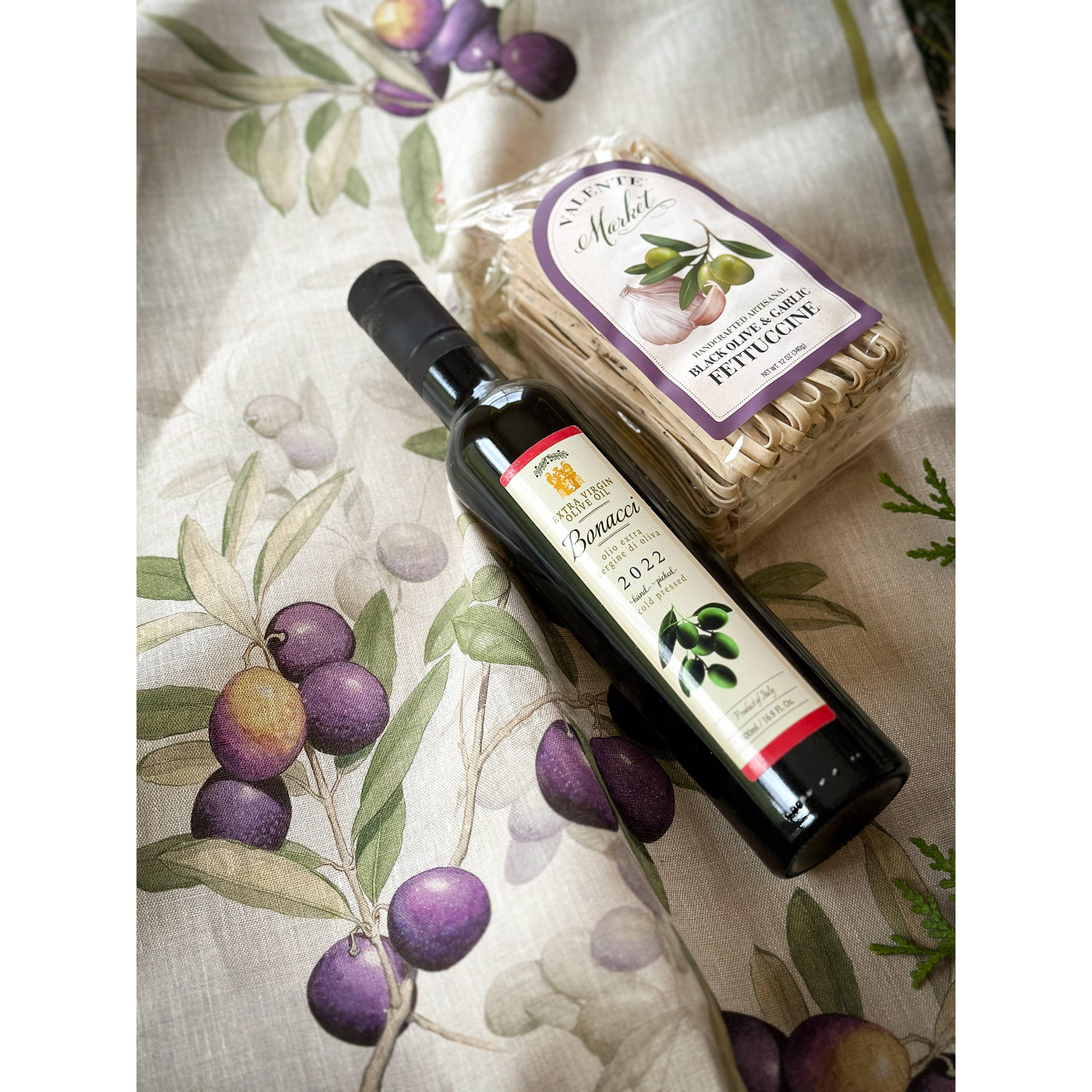 Black Olive and Garlic Fettuccine