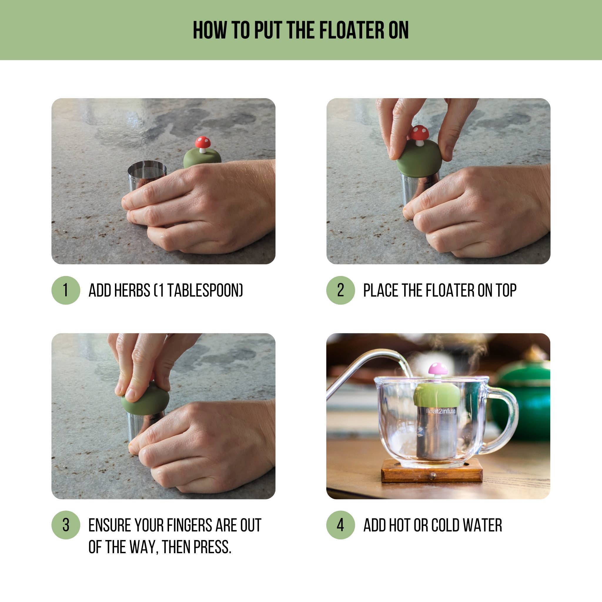 Bookworm Floating Tea Infuser