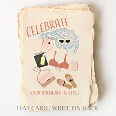 Birthday In Style | Eco-Friendly Fair Trade Greeting Card