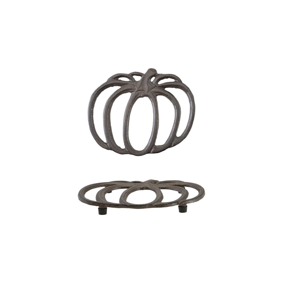 Cast Iron Pumpkin Shaped Trivet