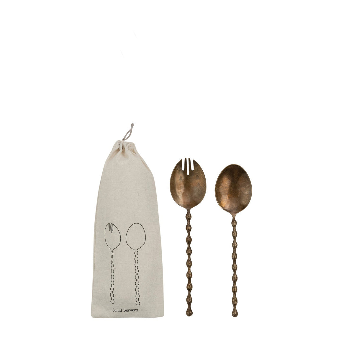 Antique Bronze Salad Servers