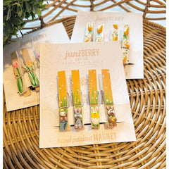 3D Spring Babies-Magnetic Hand Painted Clothespin set