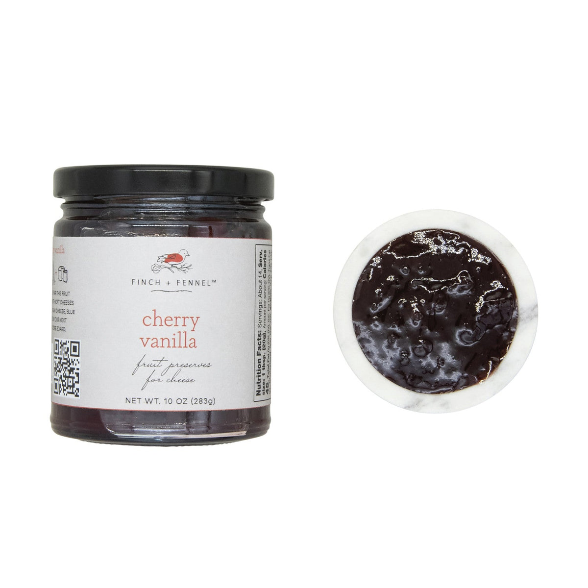 Cherry Vanilla Fruit Preserves for Cheese, 10 oz.